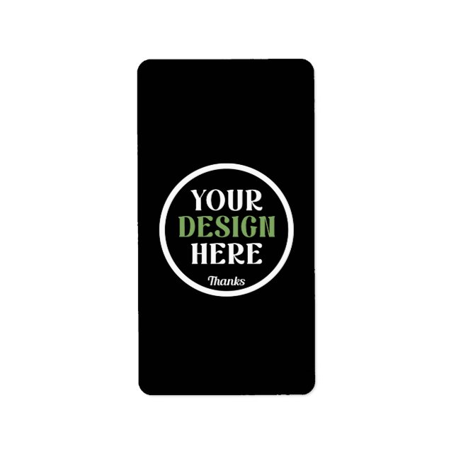 Étiquette baiser personnalisé, unique, élégant et minimalist (Devant)