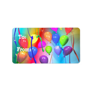 Étiquette Balise cadeau Bons d'anniversaire