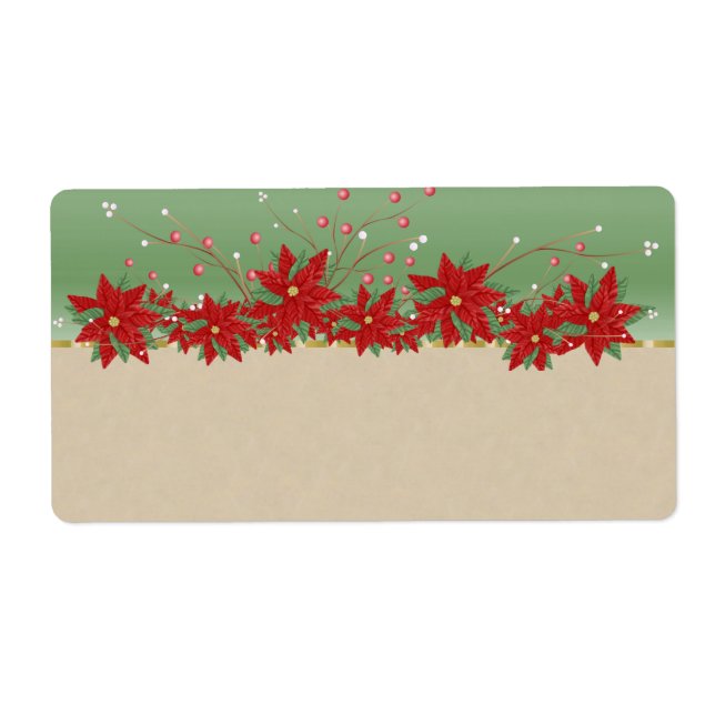 Étiquette Balises cadeaux de Noël - Grandes (Devant)