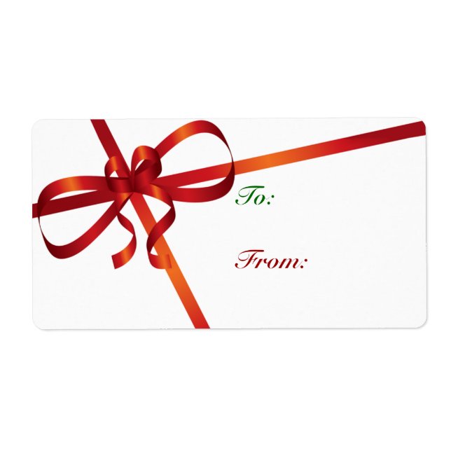 Étiquette Balises Cadeaux Pour Cadeaux De Noël (Devant)