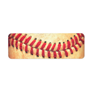 Étiquette balle de baseball vintage
