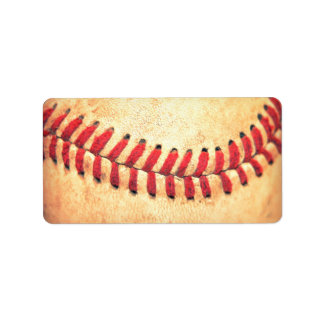 Étiquette balle de baseball vintage