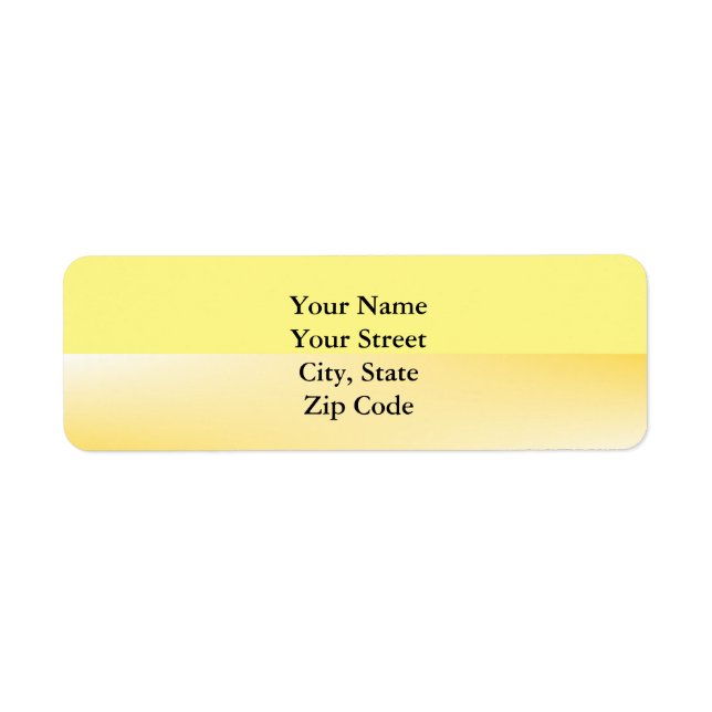 Étiquette Bande jaune (Devant)