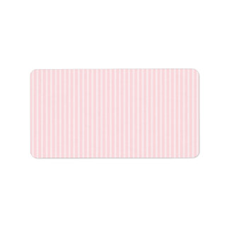 Étiquette Bandes De Bonbons Rose Pastel.