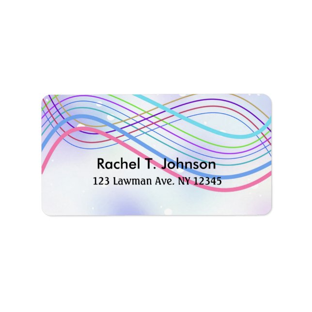 Étiquette Bandes flottantes (Devant)