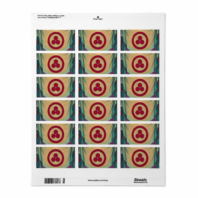 Étiquette Bannière de la paix par Nicholas Roerich (Feuille entière)