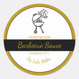 Étiquette barbecue maison Sauce barbecue