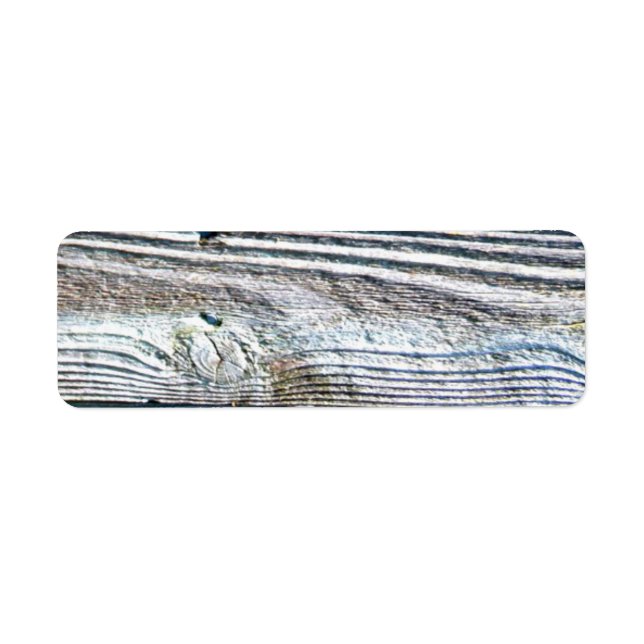 Étiquette Barnwood bois grain écorce rustique (Devant)