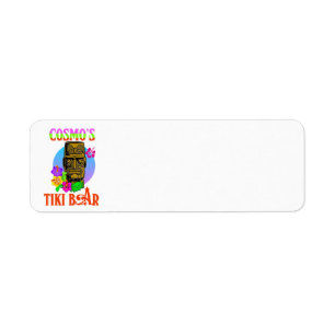 Étiquette Barre de Tiki de Cosmo