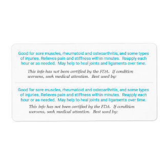 Étiquette Barrière musculaire demi-taille