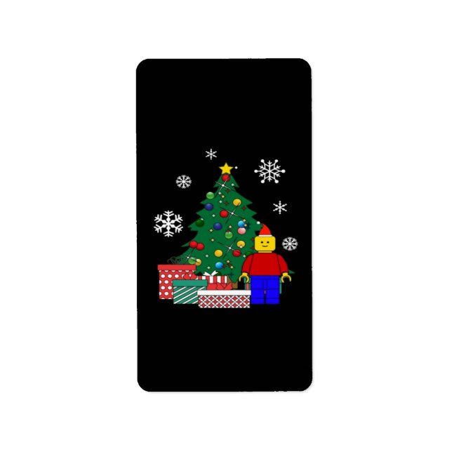 Étiquette Baseball Sapin de Noël (Devant)
