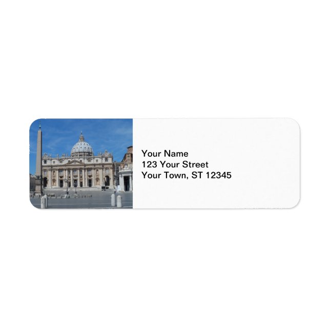 Étiquette Basilique Saint-Pierre - Cité du Vatican (Devant)