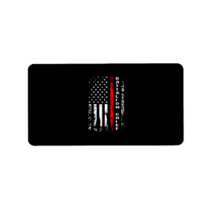 Étiquette Bataillon des pompiers Bataillon en chef Cadeau en