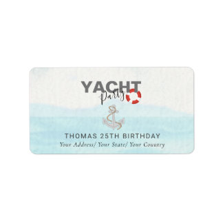 Étiquette Bateau bateau bateau bateau croisière fête d'anniv