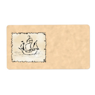 Étiquette Bateau de pirate