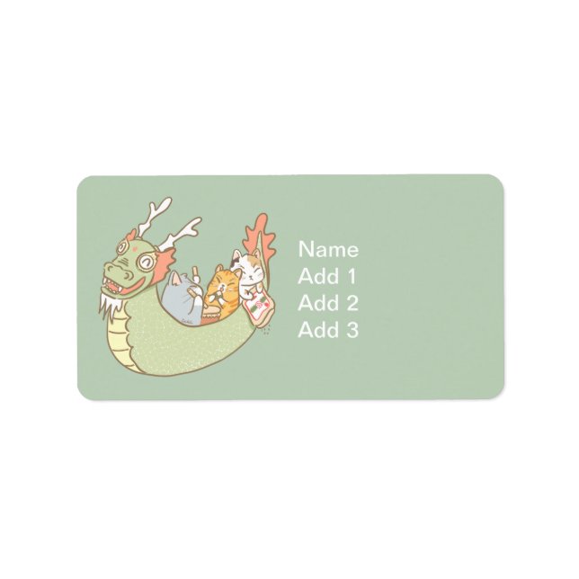 Étiquette Bateau Dragon (Devant)