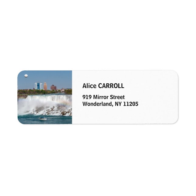 Étiquette Bateau et ballon à American Niagara Falls - Ontari (Devant)