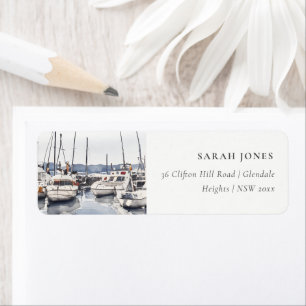 Étiquette Bateaux côtiers en boue à Harbour Seascape Adresse