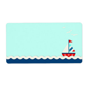 Étiquette Bateaux oh ! Aqua nommé d'étiquette