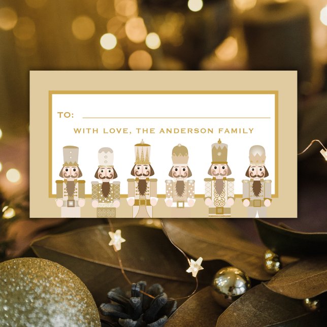 ÉTIQUETTE BÂTIMENT CADEAU DE NOËL NUTCRACKER (Créateur téléchargé)