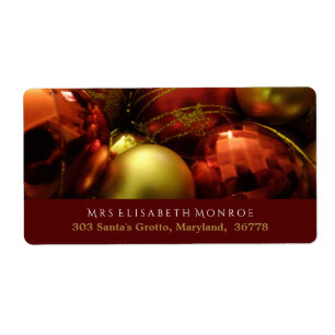Étiquette Baubles de Noël