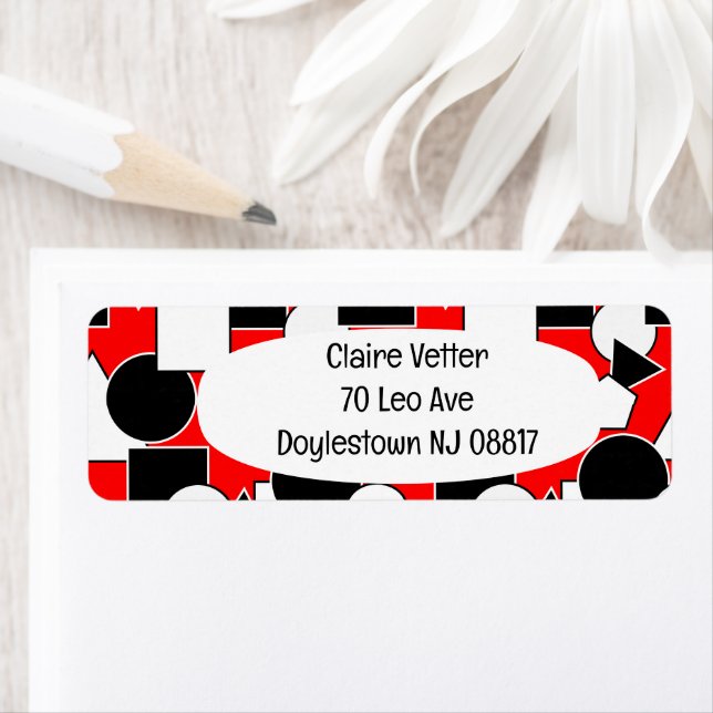 Étiquette Bauhaus Collage (En situation)