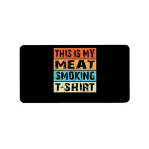 Étiquette BBQ BBQ Fumeur Ceci Est Mon Cadeau Fumeur De Via