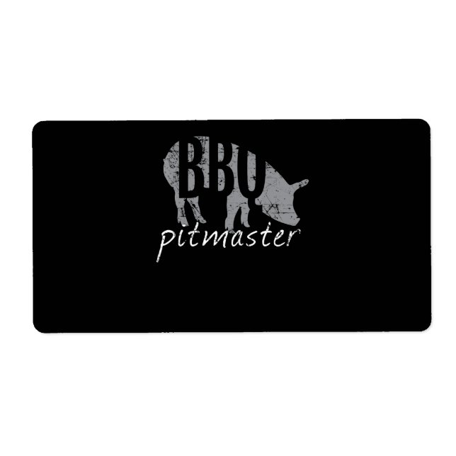 Étiquette BBQ | BBQ Pitmaster Pig Grill Fars Day (Devant)