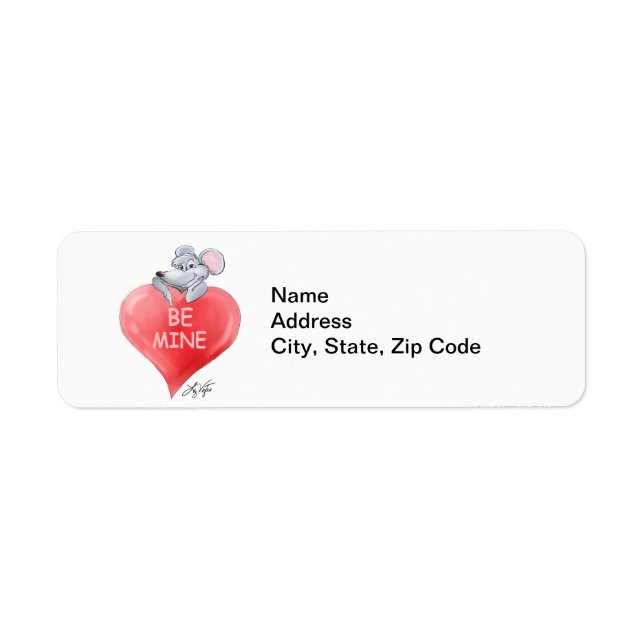 Étiquette Be Mine Valentine's Day Address Labels (Devant)
