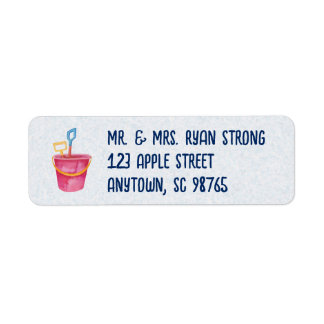 Étiquette Beach Theme Personalized Return Address