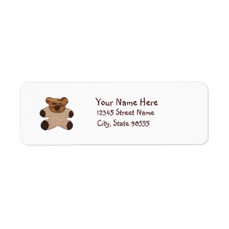 Étiquette Bear Teddy Style Campagne
