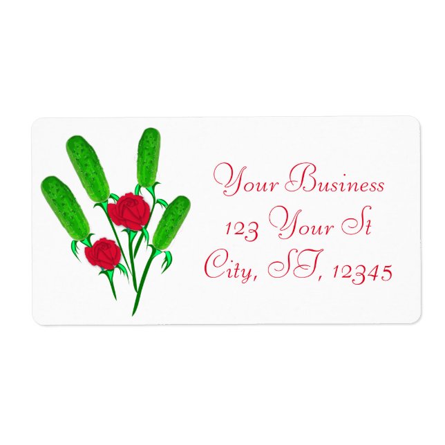 Étiquette Beau bouquet de chiche avec Thunder_Cove Rose (Devant)