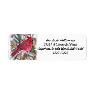 ÉTIQUETTE BEAU CARDINAL ROUGE
