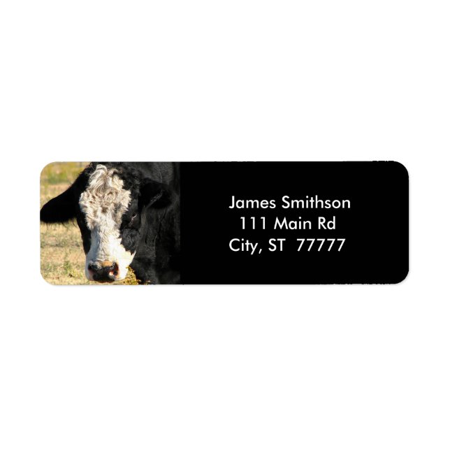 Étiquette Beau taureau (Devant)