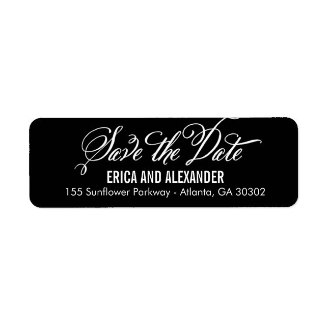 Étiquette Beauté scénarisée Enregistrer La Date Couleur Modi (Devant)