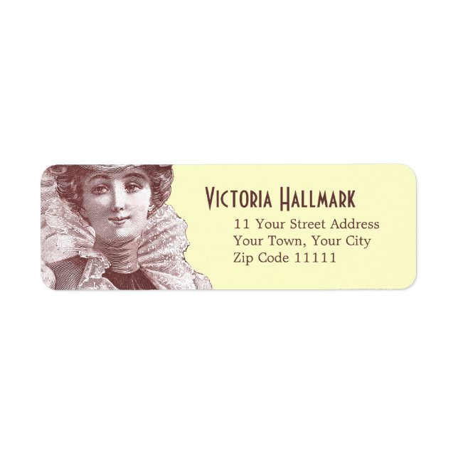 Étiquette Beauté victorienne - Belle Epoque Diva (Devant)