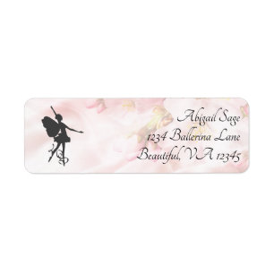 Étiquette Beautiful Ballerina and Flowers Live Love Dance