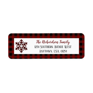 Étiquette Bébé c'est Noël extérieur froid de plaid de
