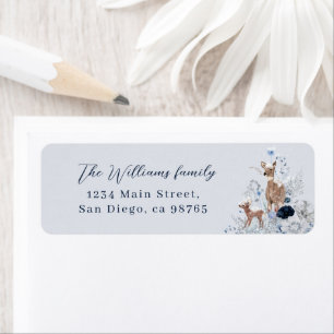 Étiquette Bébé froid en dehors du Baby shower de cerfs flora