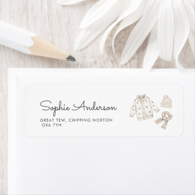 Étiquette Bébé Il fait froid à l'extérieur du Baby shower d' (En situation)