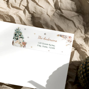 Étiquette Bébé Ours Polaire Baby shower d'hiver Adresse de r