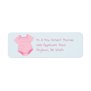 Étiquette Bébé rose brun Romper
