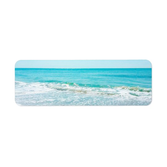 Étiquette Bécasseau tropical de ressacs de sable de plage de