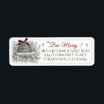 Étiquette Beekeeper's Christmas Return Address Skep Red Bow<br><div class="desc">Un merveilleux Étiquette de vacances pour les apiculteurs à utiliser comme adresse de retour sur leur courrier et paquets saisonniers. Aussi pratique pour étiqueter vos boîtes de décoration de Noël d'entreprise et d'accessoires avec votre nom pour les empêcher d'être égarés ou perdus.</div>