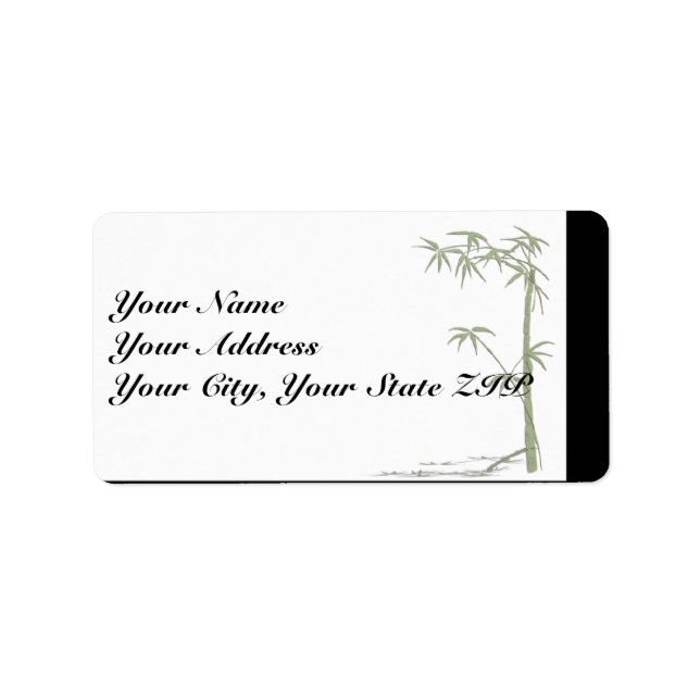 Étiquette Belle bambou (Devant)