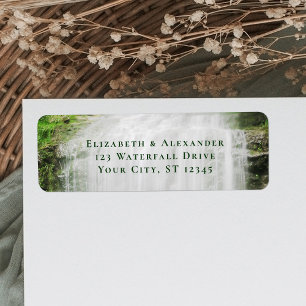 Étiquette Belle cascade Mariage retour Adresse