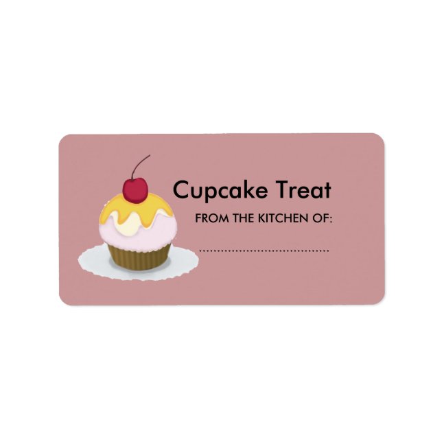 Étiquette Belle Lil Treat Sweet Cupcake (Devant)
