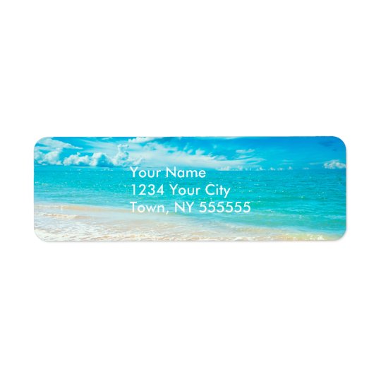Étiquette Belle plage d'été