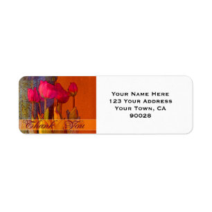 Étiquette Belles tulipes de Merci