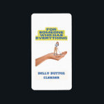 Étiquette Belly button cleaner, joke present, gift for him,<br><div class="desc">Are you looking for a funny gift to give to the special man in your life? Look no further than this hilarious belly button cleaner! Perfect as a joke present or gag gift, this clever product is sure to have him laughing and enjoying himself. This quirky item will make an...</div>